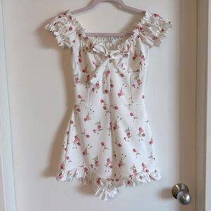 Missguided Floral Pattern BARDOT Romper